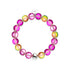 Bracelet de déclaration en verre à motif de pétales de rose | Argent | Sirène